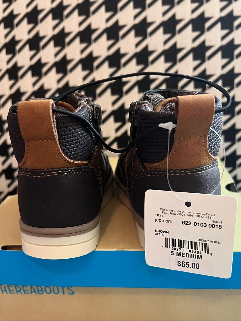 Thereabouts Toddler Boys Lil Asher Flat Heel Lace Up Boots- Size 5
